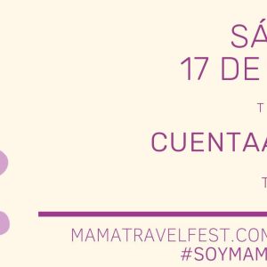 Banner del taller CuentaAventuras del Ekipo SinGlu, pase de tarde, sábado 17 de octubre en el Mama Travel Fest de Gijón